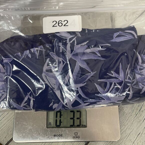 J McLaughlin Size 6 Navy Flowy A-Line Skirt Bamboo Leaf Print Coastal Tiered - Picture 13 of 13